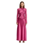 Brosa Maxi Skirt in Orchid Pink