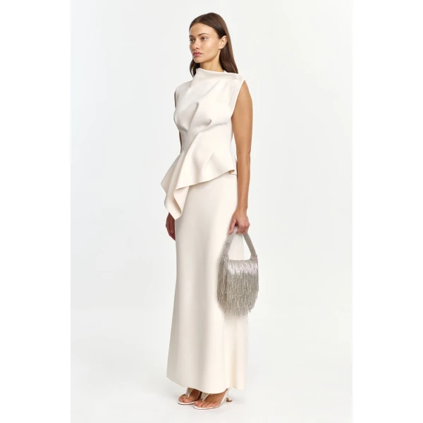 Acler Burbank Maxi Skirt in Pearl, view 2