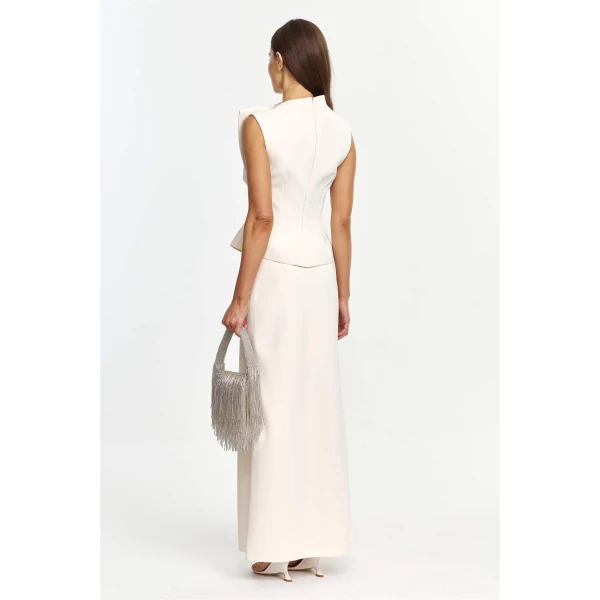 Acler Burbank Maxi Skirt in Pearl, view 3