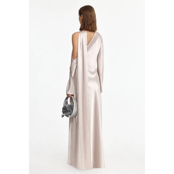 Acler Callands Maxi Dress in Silver, view 3