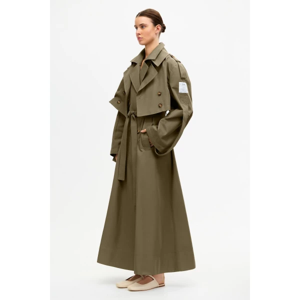 Acler Conford Trench in Pecan Coat, view 4