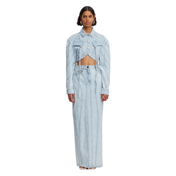 Acler Eagleton Maxi Skirt in Ice Blue