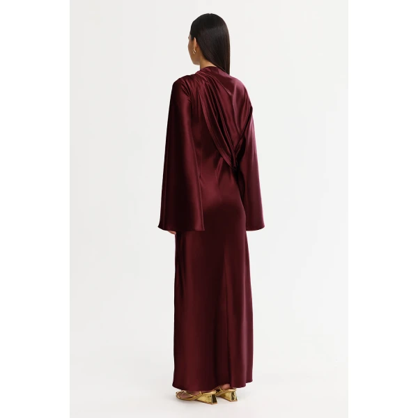 Acler Easthill Maxi Dress in Mahogany, view 4