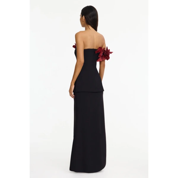 Acler Garlands Maxi Skirt in Black, view 4