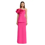 Acler Garlands Maxi Skirt in Magenta