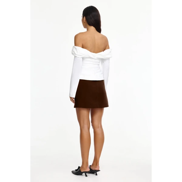 Acler Gifford Top in Ivory, view 3