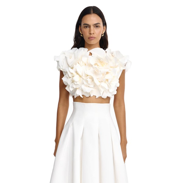 Acler Jackhill Top in Ivory