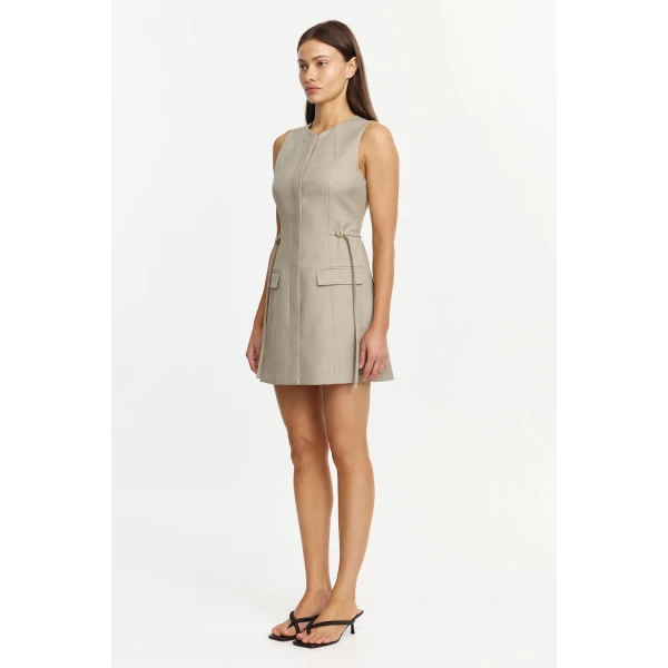 Acler Jared Mini Dress in Marle, view 2