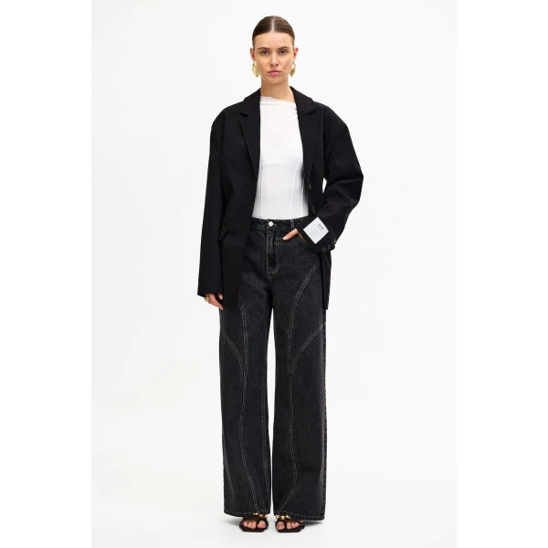 Acler Lowerlee Jean in Black, view 5