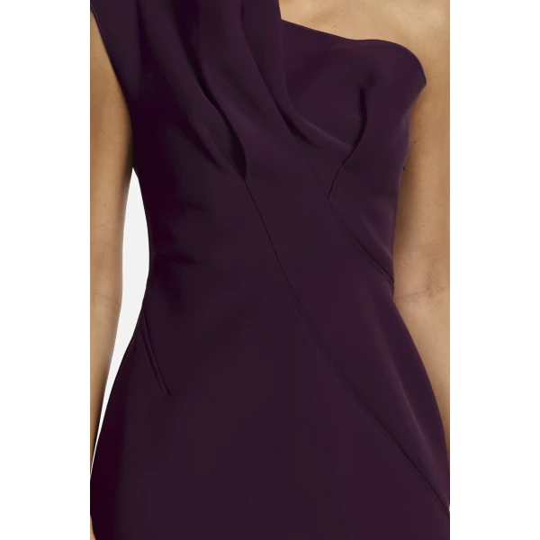 Acler Lugano Mini Dress in Fig, view 4