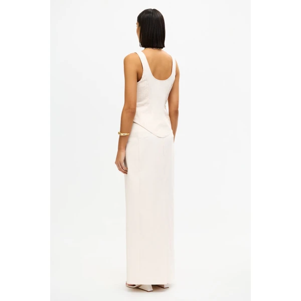 Acler Malton Maxi Skirt in Sandstone, view 3