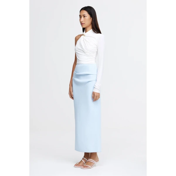 Acler Normanhill Skirt in Baby Blue, view 2