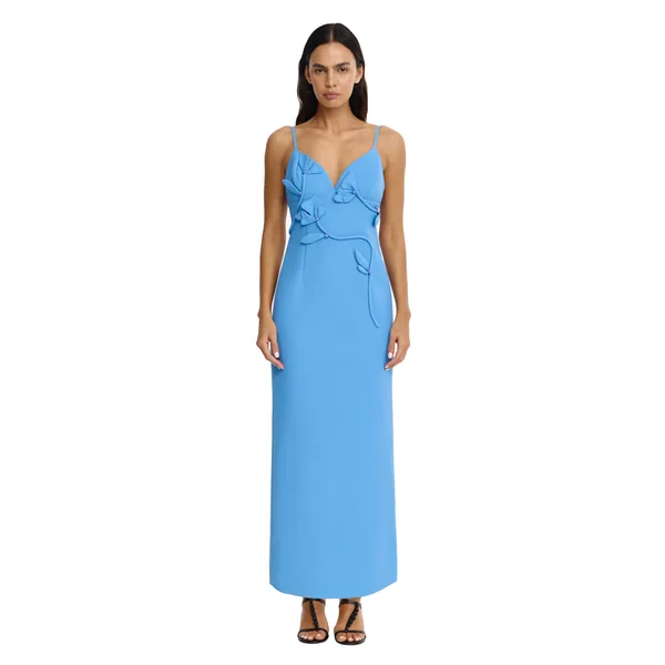 Acler Northwick Maxi Dress in Alt Blue