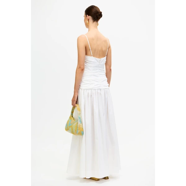 Acler Pembrey Maxi Dress in Ivory, view 3