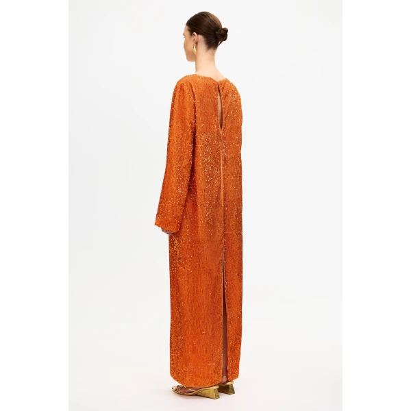 Acler Pinmore Maxi Dress in Fanta, view 3