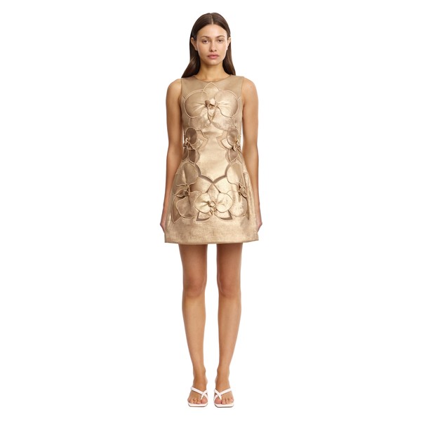 Acler Raffin Mini Dress in Gold