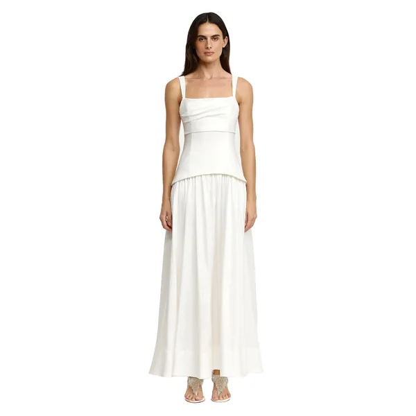 Acler Reeve Maxi Dress in Ivory