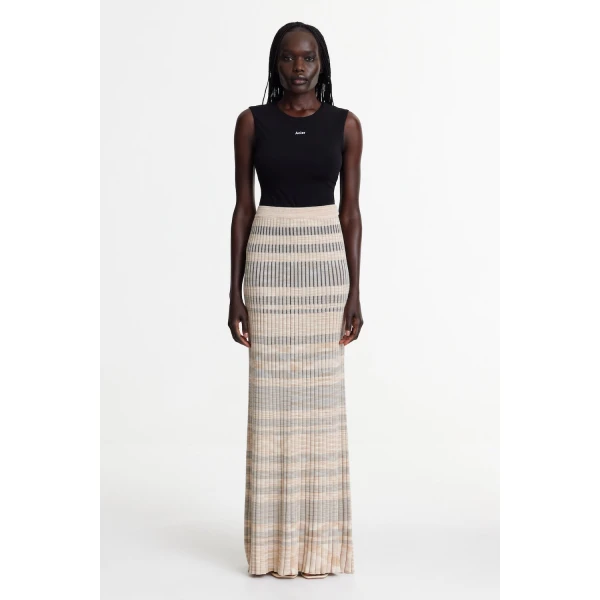 Acler Rendell Skirt in Charcoal With Pewter, view 5