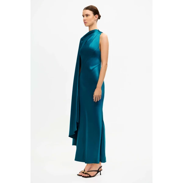 Acler Ropley Maxi Dress in Prussian Blue, view 2