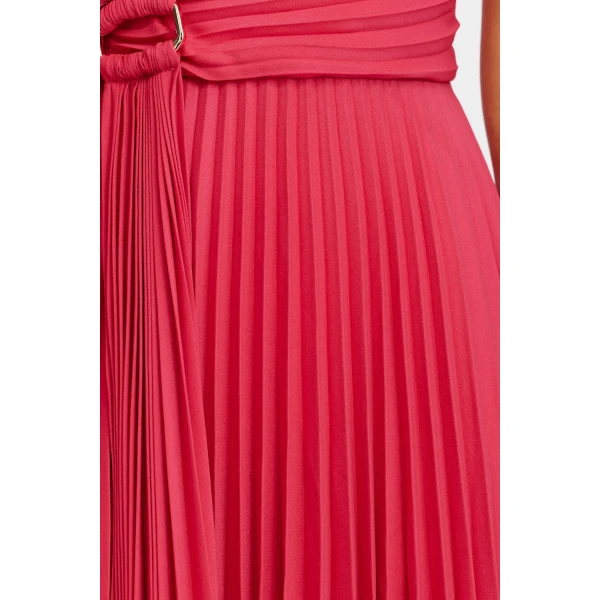 Acler Sadgill Maxi Dress in Berry Pink, view 4
