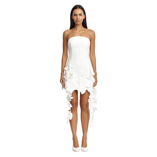 Acler Sandia Mini Dress in Ivory