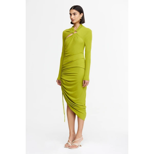 Acler Sponend Maxi Dress in Avocado, view 2