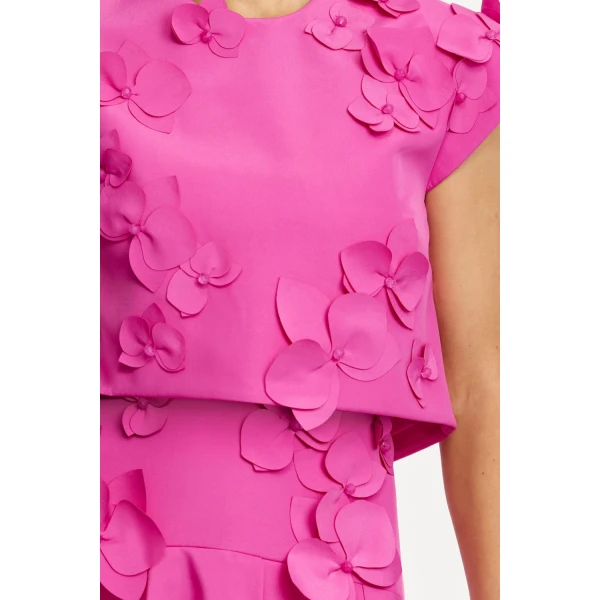 Acler Tanby Maxi Dress in Pink Topaz, view 5