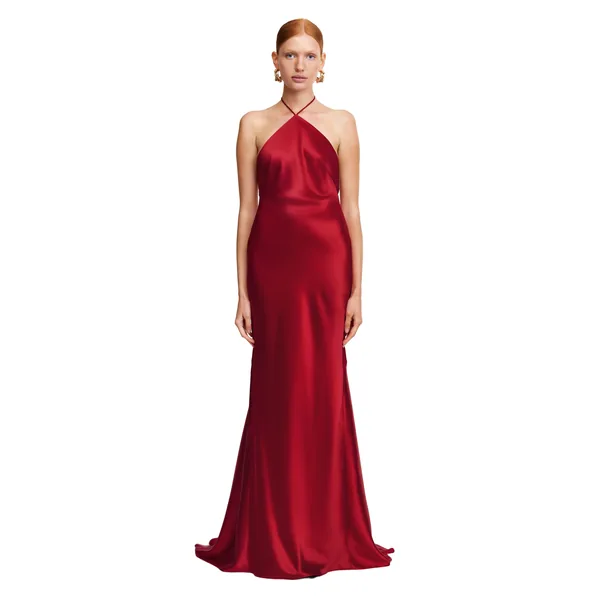 Acler Tarnacre Gown in Crimson
