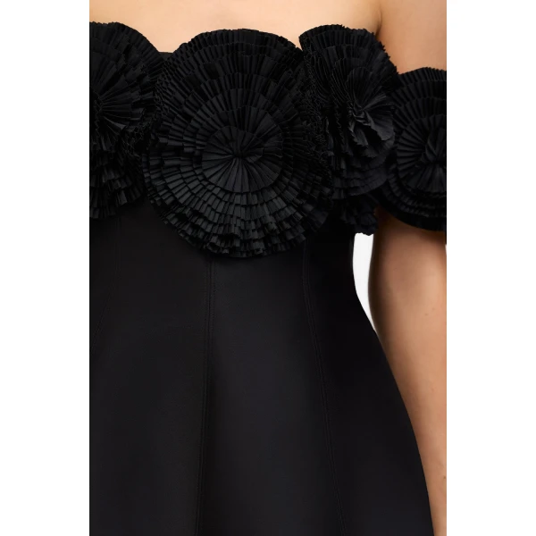 Acler Trusley Mini Dress in Black, view 4