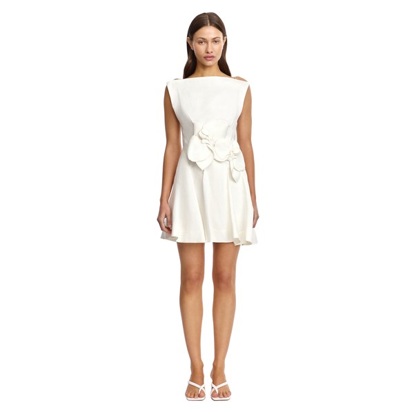Acler Warra Mini Dress in Ivory