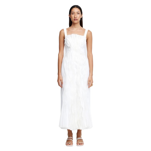 Acler Wigbeth Midi Dress in Ivory