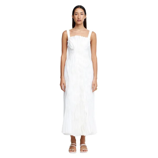 Acler Wigbeth Midi Dress in Ivory