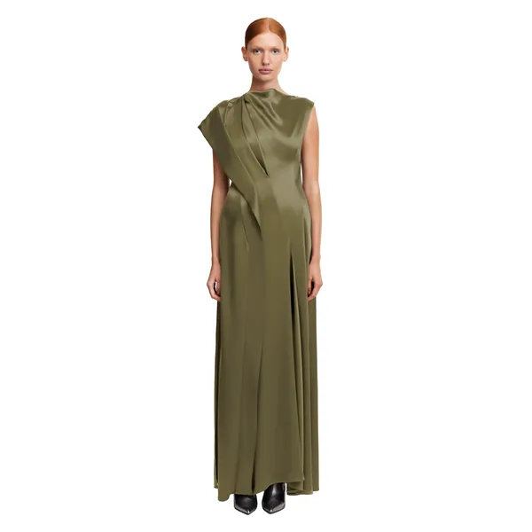 Acler Wombridge Maxi Dress in Olive
