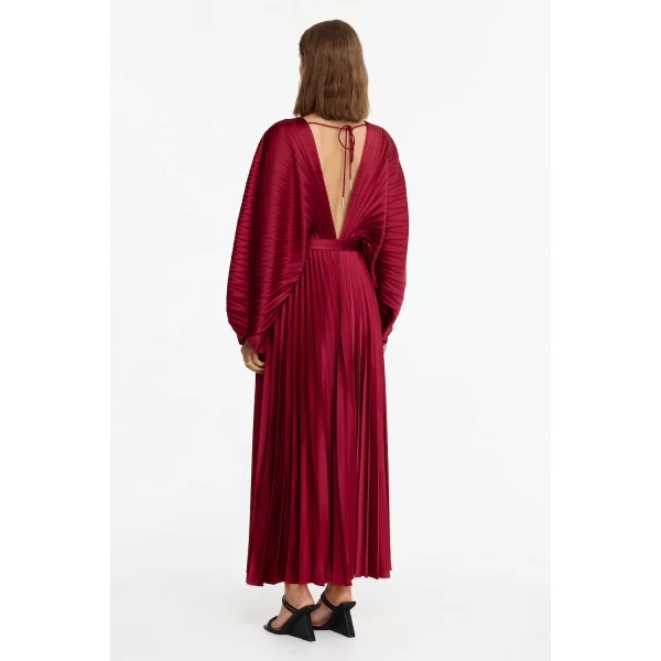 Acler Wonastow Maxi Dress in Bordeaux, view 3