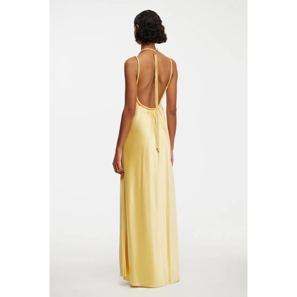 Acler Woodlake Maxi Dress in Sun Yellow, view 3