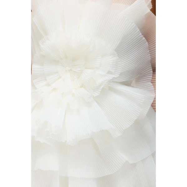 Acler Wrenbury Mini Dress in Ivory, view 4