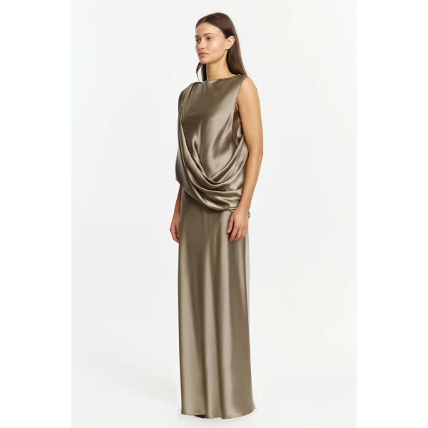 Acler Yaluma Maxi Dress in Walnut, view 2
