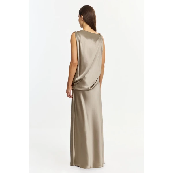 Acler Yaluma Maxi Dress in Walnut, view 3