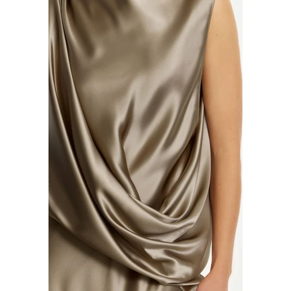 Acler Yaluma Maxi Dress in Walnut, view 4