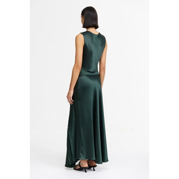 Acler Yewdale Maxi Skirt in Deep Olive, view 3