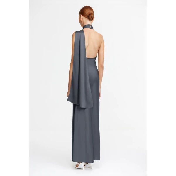 Acler Yewgreen Maxi Dress in Charcoal, view 2