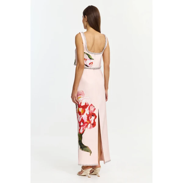 Acler Yorkley Top in Cherry Medley, view 3