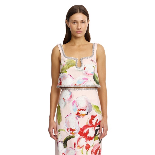 Acler Yorkley Top in Cherry Medley