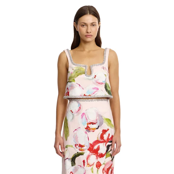 Acler Yorkley Top in Cherry Medley