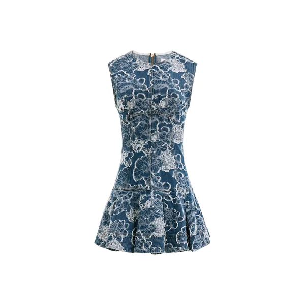 Blue Floral Wash dresses