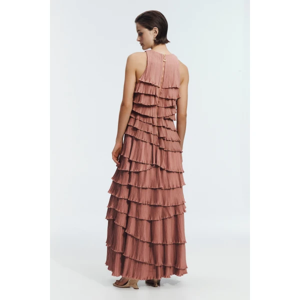 Aje Dew Pleated Maxi Dress