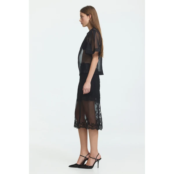 Aje Hush Short Sleeve Top