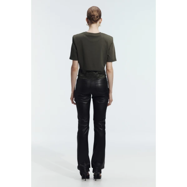 Aje Kayla Lace Underlay Tee