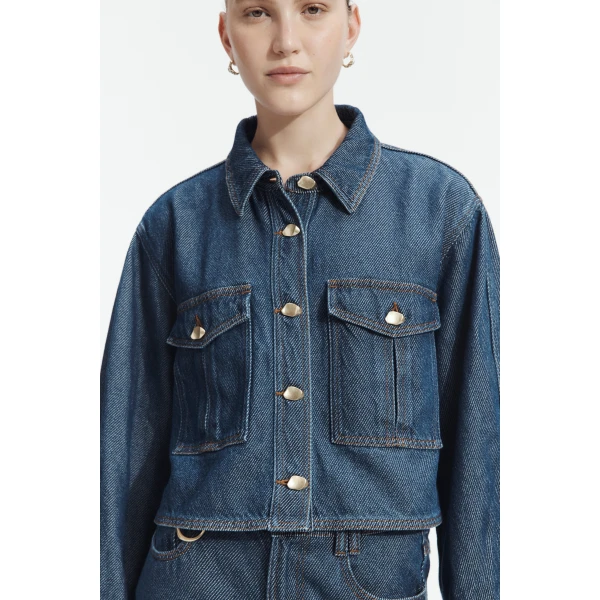 Washed Indigo tops