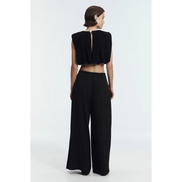 Aje Lunaria Ruched Jersey Top